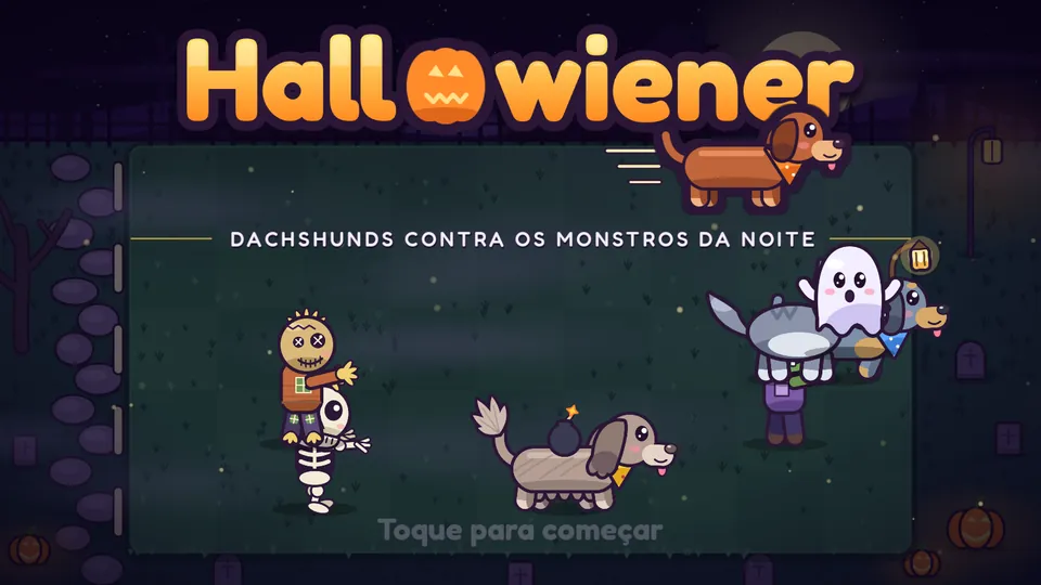 Tela de abertura do Hallowiener